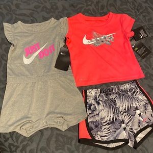 2 NWT Nike girls outfits